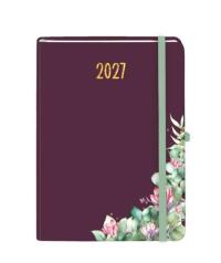 Opakowanie Kalendarz 2027 Botanical A4 tygodniowy bordowy
