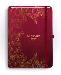 Opakowanie Kalendarz 2027 Botanical B6 tygodniowy rubin