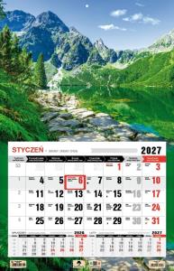 Opakowanie Kalendarz 2027 jednodzielny 3XL Tatry
