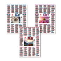 Opakowanie Kalendarz 2027 plakietka listkowy MIX