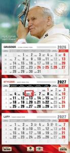Opakowanie Kalendarz 2027 trójdzielny Święty Jan Paweł II