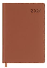Kalendarz książkowy 2026 A5 brązowy EASY. Wydawca: Easy Stationery. Dobreksiazki.pl Opakowanie Kalendarz książkowy 2026 A5 brązowy EASY