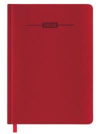 Kalendarz książkowy 2026 A5 czerwony EASY. Wydawca: Easy Stationery. Dobreksiazki.pl Opakowanie Kalendarz książkowy 2026 A5 czerwony EASY