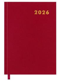 Kalendarz książkowy 2026 A5 czerwony EASY. Wydawca: Easy Stationery. Dobreksiazki.pl Opakowanie Kalendarz książkowy 2026 A5 czerwony EASY