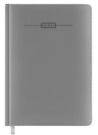 Kalendarz książkowy 2026 A5 szary EASY. Wydawca: Easy Stationery. Dobreksiazki.pl Opakowanie Kalendarz książkowy 2026 A5 szary EASY