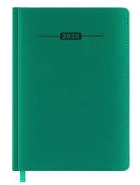 Kalendarz książkowy 2026 A5 zielony EASY. Wydawca: Easy Stationery. Dobreksiazki.pl Opakowanie Kalendarz książkowy 2026 A5 zielony EASY