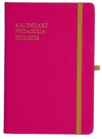 Kalendarz pedagoga 2025/26 A5 tyg. Salsa różowy. Wydawca: ELEFANT. Dobreksiazki.pl Opakowanie Kalendarz pedagoga 2025/26 A5 tyg. Salsa różowy