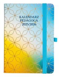 Kalendarz pedagoga 2025/26 B6 tyg Salsa tęczowy. Wydawca: ELEFANT. Dobreksiazki.pl Opakowanie Kalendarz pedagoga 2025/26 B6 tyg Salsa tęczowy