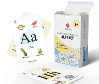 Karty edukacyjne Alfabet 35szt. Wydawca: All4Kids. Dobreksiazki.pl Opakowanie Karty edukacyjne Alfabet 35szt
