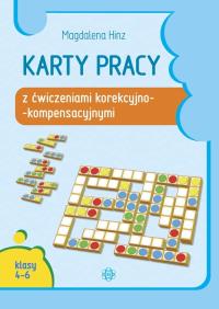 Karty pracy z ćwiczeniami korekcyjno-kompensacyjnymi. Klasy 4-6. Autor: Hinz Magdalena. Dobreksiazki.pl Okładka książki Karty pracy z ćwiczeniami korekcyjno-kompensacyjnymi. Klasy 4-6