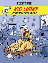 Kid Lucky T.2 Niebezpieczne lasso. Autor: Maria Mosiewicz. Dobreksiazki.pl Okładka książki Kid Lucky T.2 Niebezpieczne lasso