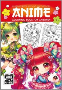 Opakowanie Kolorowanka A4 Anime Dla Dzieci czerwona