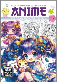 Opakowanie Kolorowanka A4 Anime Dla Dzieci fioletowa