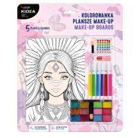 Kolorowanka plansze make-up Kidea. Wydawca: Derform. Dobreksiazki.pl Opakowanie Kolorowanka plansze make-up Kidea