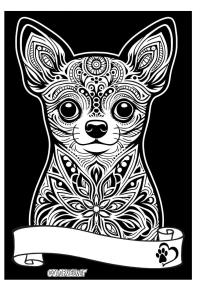 Opakowanie Kolorowanka welwetowa A4 Chihuahua