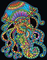 Opakowanie Kolorowanka Welwetowa Colorvelvet 47x35 cm Meduza