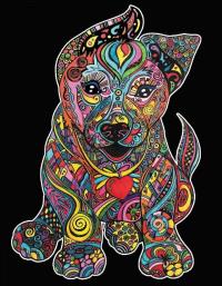 Opakowanie Kolorowanka Welwetowa Colorvelvet 47x35 cm Szczeniak