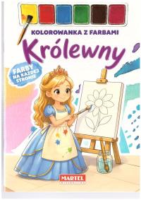 Okładka książki Kolorowanka z farbami Królewny