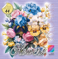Kolorowanka z naklejkami 200x200 Kwiaty fiolet. Wydawca: Fresh. Dobreksiazki.pl Opakowanie Kolorowanka z naklejkami 200x200 Kwiaty fiolet
