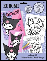Kolorowanki z kredkami Kuromi KU00019. Wydawca: Kids Euroswan. Dobreksiazki.pl Opakowanie Kolorowanki z kredkami Kuromi KU00019