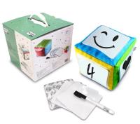 Opakowanie Kostka edukacyjna z kieszeniami + karty + pisak