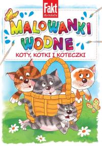 Okładka książki Koty, kotki i koteczki. Malowanki wodne