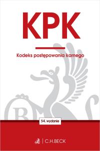 Okładka książki KPK. Kodeks postępowania karnego wyd. 54