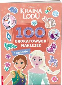Kraina Lodu. 100 Brokatowych naklejek. Autor: Praca zbiorowa. Dobreksiazki.pl Okładka książki Kraina Lodu. 100 Brokatowych naklejek