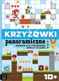 Krzyżówki panoramiczne. Zadania dla miłośników zabawy słowem 10+. Autor: Opracowanie zbiorowe. Dobreksiazki.pl Okładka książki Krzyżówki panoramiczne. Zadania dla miłośników zabawy słowem 10+