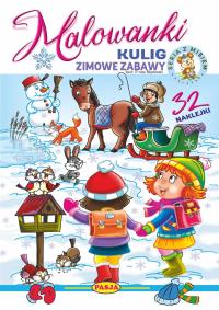 Kulig - zimowe zabawy. Malowanki. Autor: Kruszewski Włodzimierz, Ernest Błędowski. Dobreksiazki.pl Okładka książki Kulig - zimowe zabawy. Malowanki