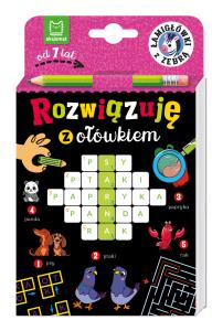 Okładka książki Łamigłówki z zebrą. Od 7 lat. Łamigłówki z ołówkiem