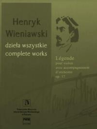 Okładka książki Legenda nuty na skrzypce i orkiestrę op. 17