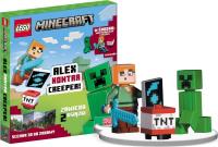Lego Minecraft. Alex kontra Creeper. Autor: Ameet Polska. Dobreksiazki.pl Okładka książki Lego Minecraft. Alex kontra Creeper