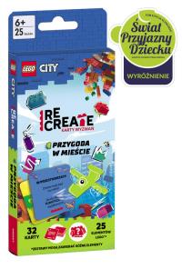 Okładka książki Lego Recreate. Karty Wyzwań. Przygoda w mieście