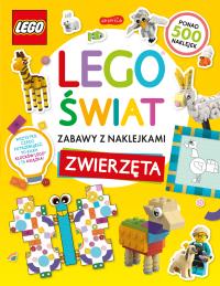Okładka książki LEGO świat. Zabawy z naklejkami. Zwierzęta