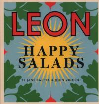LeonsHappy Salads. Autor: Baxter Jane, Vincent John. Dobreksiazki.pl Okładka książki LeonsHappy Salads