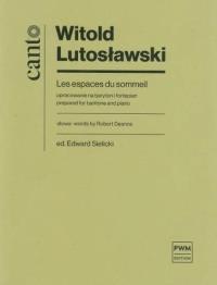Okładka książki Les espaces du sommeil opracowanie na baryton...