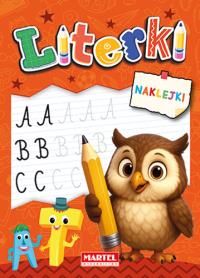 Literki z naklejkami. Autor: Wiktoria Kohnke. Dobreksiazki.pl Okładka książki Literki z naklejkami