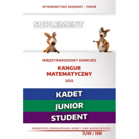 Matematyka z wesołym kangurem Suplement 2025. Autor: Praca zbiorowa. Dobreksiazki.pl Okładka książki Matematyka z wesołym kangurem Suplement 2025