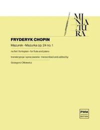 Okładka książki Mazurek op.24 no.1 na flet i fortepian