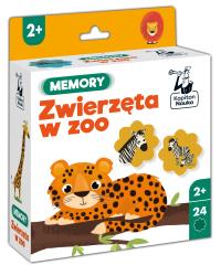 Okładka książki Memory Zwierzęta w ZOO Kapitan Nauka