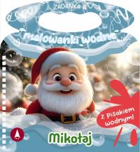 Mikołaj. Zadanka & malowanki wodne. Autor: Wioleta Żyłowska. Dobreksiazki.pl Okładka książki Mikołaj. Zadanka & malowanki wodne