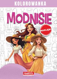 Okładka książki Modnisie. Kolorowanka z naklejkami