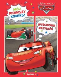 Mój pierwszy komiks. Wyścigowa przyjaźń. Poziom 1. Autor: Davide Costa, Francesca Frigo. Dobreksiazki.pl Okładka książki Mój pierwszy komiks. Wyścigowa przyjaźń. Poziom 1