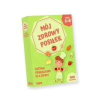 Mój zdrowy posiłek. Zestaw edukacyjny dla dzieci. Autor: Justyna Malinowska. Dobreksiazki.pl Okładka książki Mój zdrowy posiłek. Zestaw edukacyjny dla dzieci