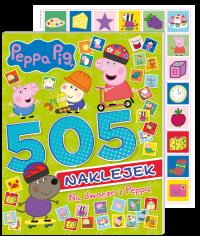 Na dworze z Peppą. Świnka Peppa. 505 naklejek. Autor: Opracowanie zbiorowe. Dobreksiazki.pl Okładka książki Na dworze z Peppą. Świnka Peppa. 505 naklejek
