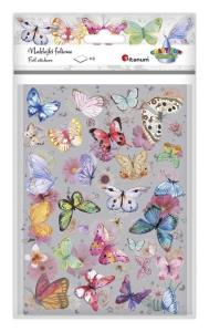 Naklejki foliowe 2 plansze motyle, kwiaty. Wydawca: Titanum. Dobreksiazki.pl Opakowanie Naklejki foliowe 2 plansze motyle, kwiaty