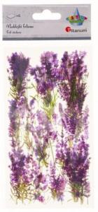 Naklejki foliowe 6 plansz lawenda. Wydawca: Titanum. Dobreksiazki.pl Opakowanie Naklejki foliowe 6 plansz lawenda