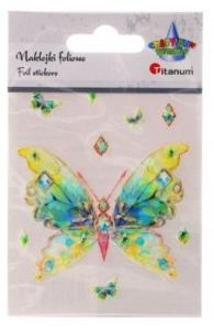 Naklejki foliowe motyl 75x89mm 9szt. Wydawca: Titanum. Dobreksiazki.pl Opakowanie Naklejki foliowe motyl 75x89mm 9szt