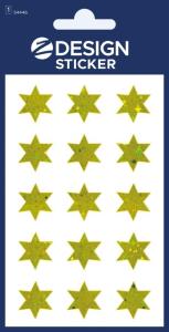 Opakowanie Naklejki foliowe - złote gwiazdki